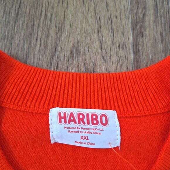 NWT Haribo Knitted Orange Medium Thickness Stretchy Pullover Size 2X Rayon Blend - Picture 4 of 8